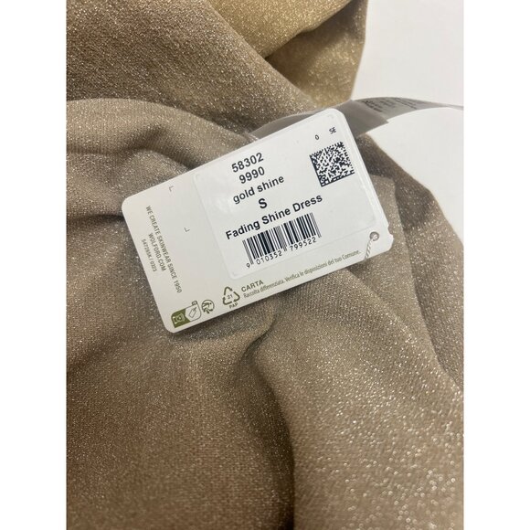 WOLFORD Fading Shine Dress Gold Shine NWT $470 - Picture 4 of 6